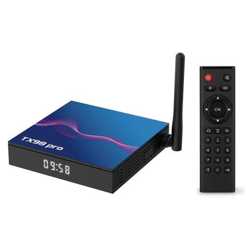 T98 pro Android 12.0 Smart TV Box Allwinner H618 Четырехъядерный медиаплеер 4K AV1 H.265 VP9 Декорирование 2.4G и 5G Dual Band WiFi BT5.0 Цифровой дисплей с дистанционным управлением